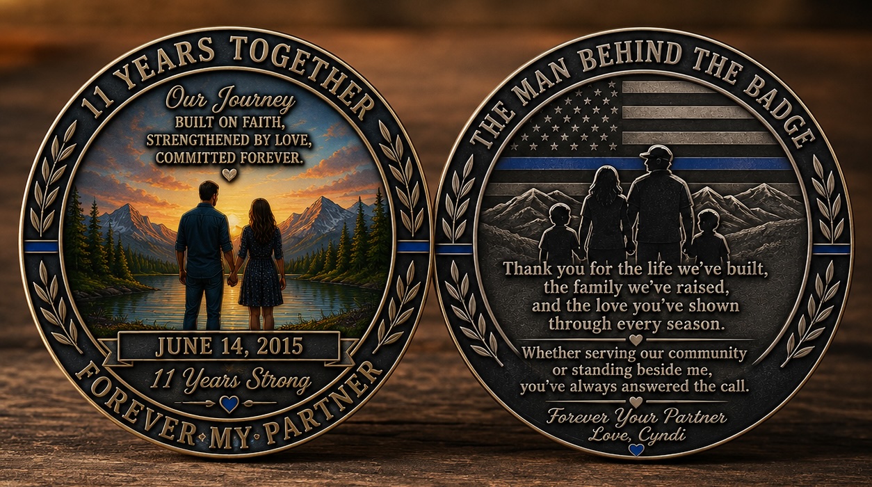 Finished custom coin design